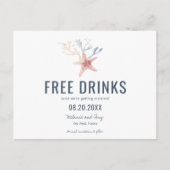 Grappige Key West Beach Bruiloft Save the Dates Aankondigingskaart (Voorkant)