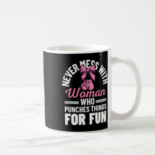Grappige kickboksen voor mannen vrouwen kickbokser koffiemok