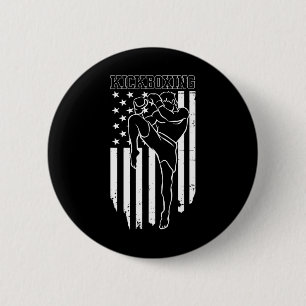 Grappige Kickboksen Voor Mannen Vrouwen Kickboxer Ronde Button 5,7 Cm