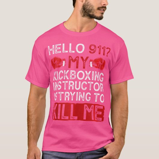 Grappige kickbokser kickbox t-shirt (Voorkant)