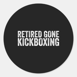 Grappige Kickboksliefhebber Citaten Muay Thai Kick Ronde Sticker