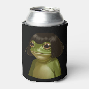 Grappige kikker Bob kapsel meme kikkers dierliefhe Blikjeskoeler