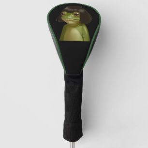 Grappige kikker bob kapsel meme kikkers dierliefhe golfheadcover