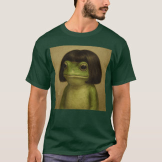 Grappige kikker bob kapsel meme voor mannen vrouwe t-shirt