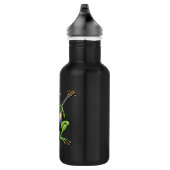 Grappige kikker die gitaar speelt waterfles  (Rechts)