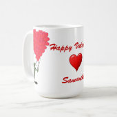 Grappige kikker & liefde hart Valentijnse Mok (Voorkant links)