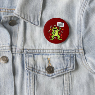 Grappige Kikker Meme Satire – Verenigde Staten van Ronde Button 5,7 Cm