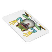 Grappige kikker Premium magneet (Rechterzijde)