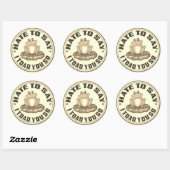Grappige kikker “Toad You So” grap sticker (Vel)