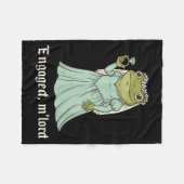 Grappige kikker verlovings matching koppels tee sn fleece deken (Voorkant (Horizontaal))