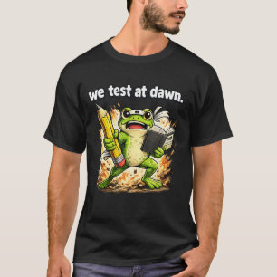 Grappige kikker We toetsen bij het aanbreken van d T-shirt