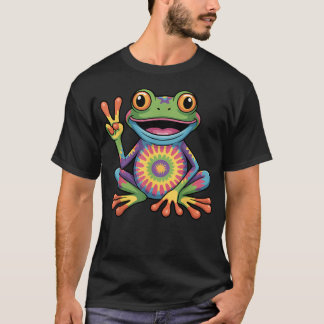 Grappige kikkerkunst voor boomkikker-thema t-shirt