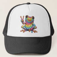 Grappige Kikkerliefhebber Tie-Dye Kikker Vredestek