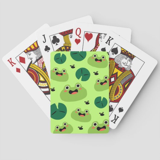 Grappige kikkers pokerkaarten (Achterkant)