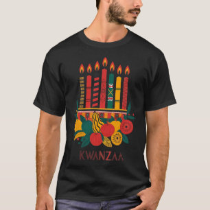 Grappige Kinara Zeven Kaarsen Kwanzaa Viering 2 T-shirt