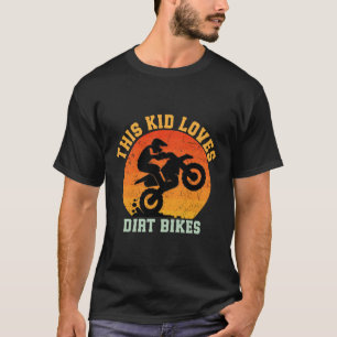 Grappige kinder crossmotor t-shirt