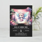 Grappige Kinder feeënverjaardag Kaart (Staand voorkant)