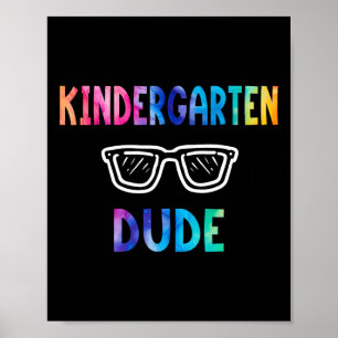 Grappige Kinder Hallo regenboog terug naar school Poster