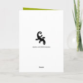 Grappige kinder Halloween kaart (Achterkant)