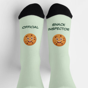 Grappige kinder sokken Officieel Snack Inspecteu