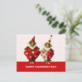 Grappige Kinder Valentijnsdag Feestdagenkaart (Staand voorkant)