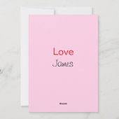 Grappige kinder Valentijnskaart Feestdagenkaart (Achterkant)