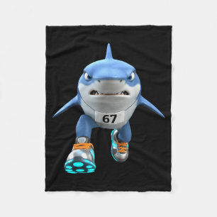 Grappige Kinderen 67 Meme Tralalero Tralala Renner Fleece Deken