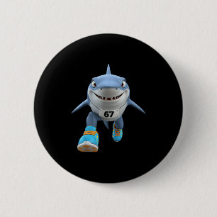 Grappige Kinderen 67 Meme Tralalero Tralala Renner Ronde Button 5,7 Cm