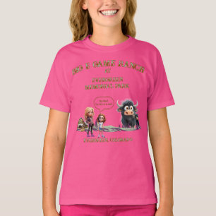 Grappige kinderen aaien geen pluizige koe yak(2) T T-shirt
