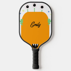 Grappige Kinderen Monster Kraaloogjes Pickleball Paddle