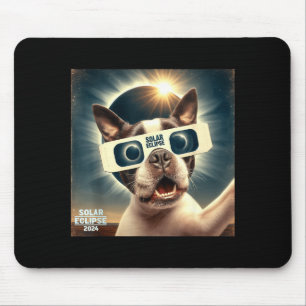 Grappige Kinderen Selfie Boston Terrier Vrouwen Ma Muismat