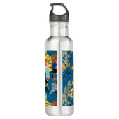 Grappige kinderfiguren waterfles  (Achterkant)