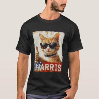 Grappige kinderloze kattendames voor Harris 2024 T T-shirt
