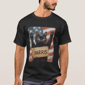 Grappige kinderloze kattendames voor Harris 2024 T T-shirt