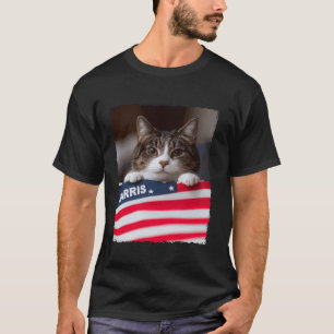 Grappige kinderloze kattendames voor Harris 2024 T T-shirt