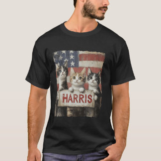 Grappige kinderloze kattendames voor Harris 2024 T T-shirt