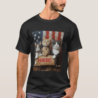 Grappige kinderloze kattendames voor Harris 2024 T T-shirt