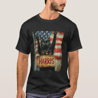 Grappige kinderloze kattendames voor Harris 2024 T T-shirt