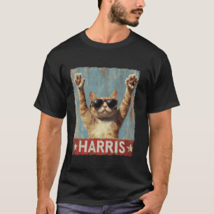Grappige kinderloze kattendames voor Harris 2024 T T-shirt