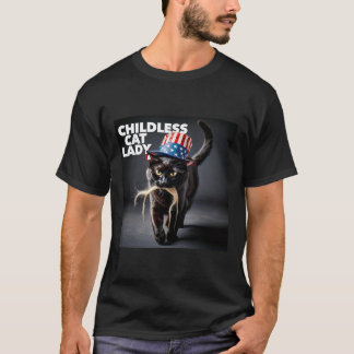 Grappige kinderloze kattenvrouw Trump haar makkeli T-shirt