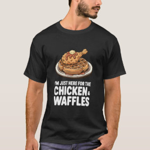 Grappige kip en wafels brunch liefhebber t-shirt