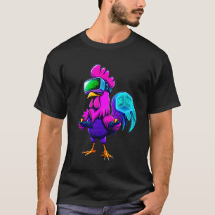 Grappige Kip Gametag Haan Boerderij Boer Jongens T-shirt