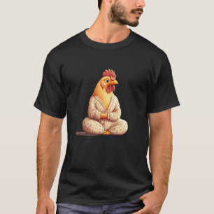 Grappige kip gekleed in pyjama voor goede slaap t-shirt
