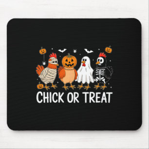 Grappige Kip Halloween Pompoen Kuiken Of Behandeli Muismat