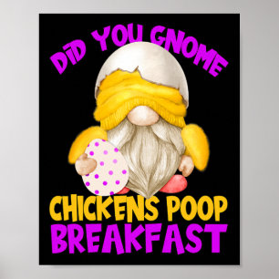 Grappige Kip Kabouter Citaat Voor Vrouwen Kippen P Poster