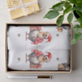 Grappige Kip Kerst Vakantie Shoppers Wit Tissuepapier (Geschenk)
