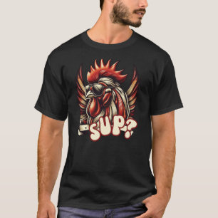 Grappige Kip Koele Haan Die Een Zonnebril Draagt S T-shirt