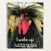 Grappige Kip met Slechte Haar Meme Planner (Voorkant)