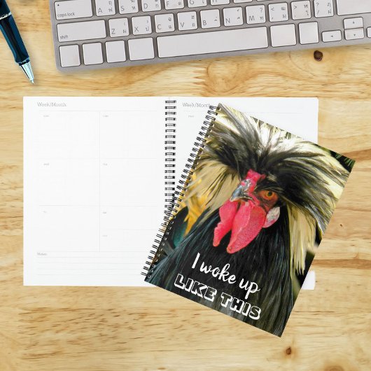 Grappige Kip met Slechte Haar Meme Planner