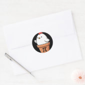 Grappige Kip Pot Pastei 3,14 Pi Nummer Wiskunde Do Ronde Sticker (Envelop)